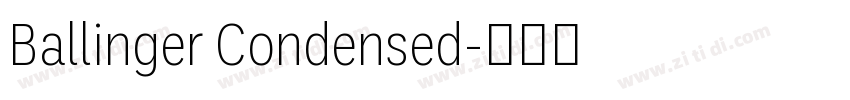 Ballinger Condensed字体转换